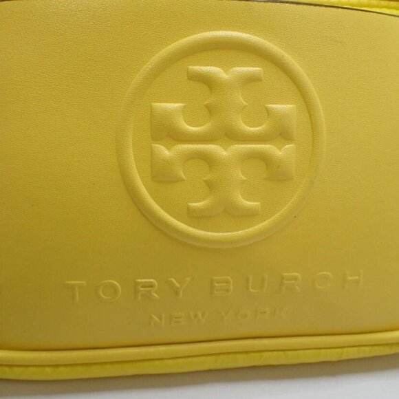 💛 Tory Burch Yellow Quilted Nylon Belt Bag / Fanny Pack - Gently Used - Picture 3 of 10